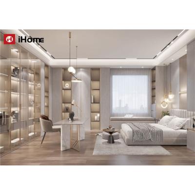 China Convertible Most Popular Bedroom Furniture Clothes Storage Manufacturer Open Sliding Wardrobe Set for sale