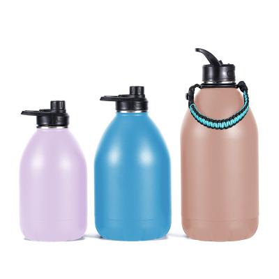 China Sustainable Sports Water Bottle Leak Proof Vacuum Insulated Stainless Steel Double Wall Thermo Cup Metal Canteen for sale