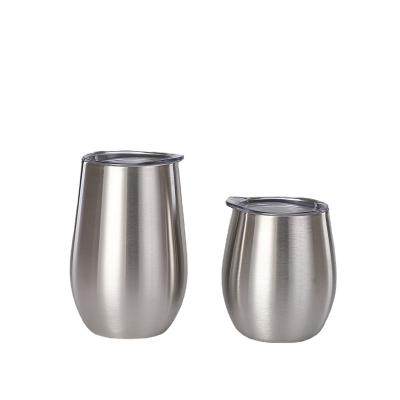 China 500ml Egg Cup 18oz 304 Stainless Steel Red Wine Eggshell Cup Viable Creative Glass Single Layer Coffee Mug for sale