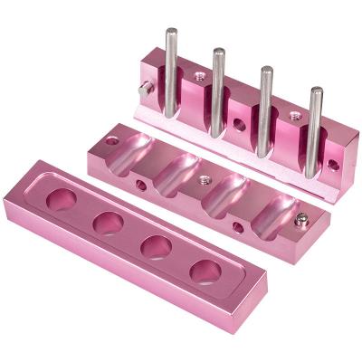 China 12.1mm Rose Gold 12 Cavities Aluminium Lipstick Filling Mold Aluminium Mold for sale