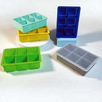 China Silicone Ice Cube Tray Easy Release Silicone and Flexible Ice Trays Silcone press mould for sale