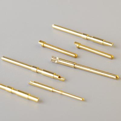 China CNC Machining High Precision Metal/Steel/Aluminium/Copper/Brass Gold Plated Connector/Electrical Terminal Pin/Soldering Spring Loaded Pogo Pin Customized Part for sale