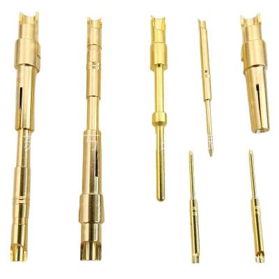 China Customized Part Spring Loaded Electrical Contact Pin/Plunger Barrel /Brass Gold Pogo Pin for sale