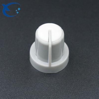 China Plastic 6mm Rotary Shaft Two Color Plastic Potentiometer Control Volume Knob for sale