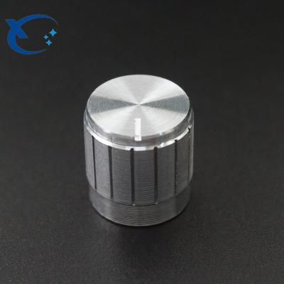 China Good quality Aluminum+plastic D shaft 17X17 sliver aluminum alloy knob for rotary potentiometer /WH148 for sale