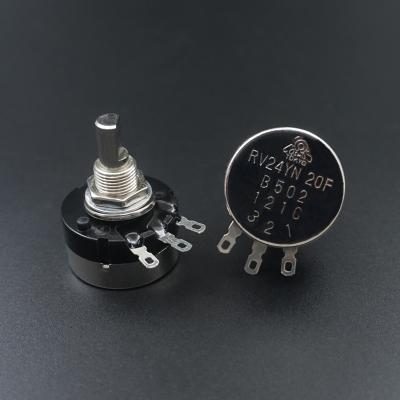 China RV24YN20S 5K Carbon Rotary Potentiometer B502 RV24-502 for sale