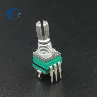 China 097 9mm Mono Rotary Carbon Film Single Potentiometer With Push Switch 097NSP for sale