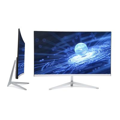 China Slim Design 27inch Widescreen 5ms Gaming PC Curved 27 Inch OEM 75Hz Black White Curved Gaming Monitor For Desktop Computer for sale