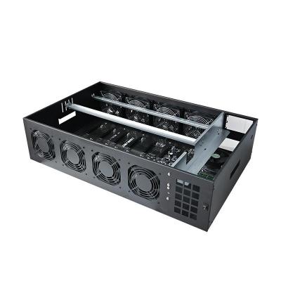 China With Fan Machine 8 Case CPU 12gpu Onda 70mm Shelf 65mm Motherboard Case Storage 8gpu Gpu Frame Chassis For Computer Server for sale