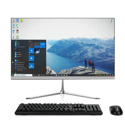 China USB Port Factory Price Wholesales OEM 24 Inch Business Desktop PC Dual Core i5 3 Gen 4GB+128G SSD All In One PC For Office School Use for sale