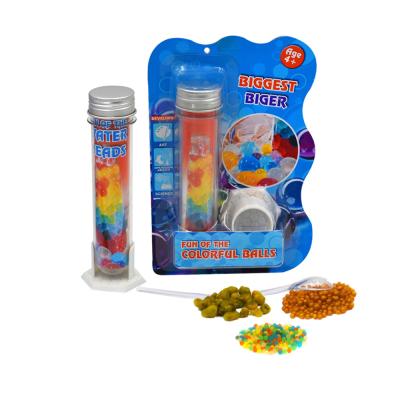 China Decoration Test Tube Plastic Bead Water Absorbing Colorful Beads For Kids for sale