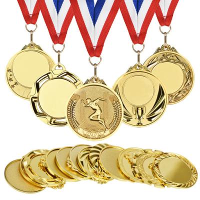 China Hot Selling Europe Amazon Amazon White Race Reward Metal Gold Silver Custom Bronze Medals Medal for sale