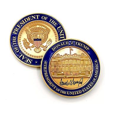 China Europe Ready To Shop 2020 Custom Metal Badge Donald J.Trump Badge Buttons Metal Badge for sale