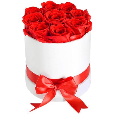 China A Lasting Touch Handmade Eternal Lasting Real Touch Roses In A Gift Box For Wedding Gift for sale