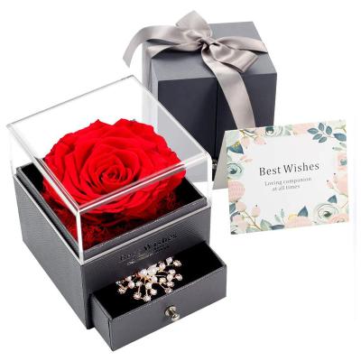 China Valentine Day Gifts Professional Manufacturer Modern New Design Low Price16 Preserved Rose In A Box for sale