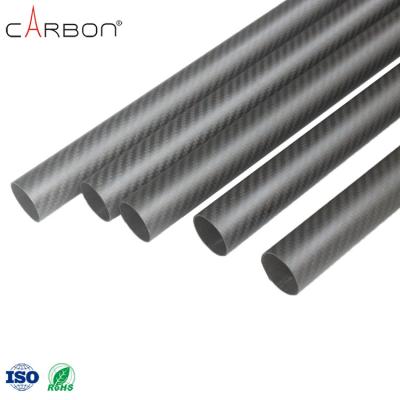 China 200 Finish Matte/Glossy ZhongShan Carbon 3K Carbon Fiber Tube for Vaccum Gutter Cleaning for sale