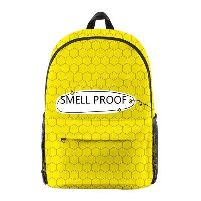 China Custom Waterproof Smell Proof Backpack Smell Proof Carbon Lined Outdoor Sports Bag Backpack for sale