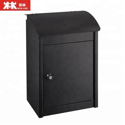 China Floor Mount Powder Coating Parcel Mailbox Galvanized Steel Parcel Box With Large Capacity for sale