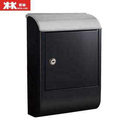 China Factory Direct Wall Mounted Mailbox Drop Parcel Box Metal Waterproof Drop Parcel Letter Box for sale