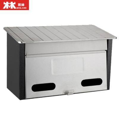 China Large Outdoor Steel Wall Mounted Mail Box Garden Letter Box Apartment Metal Mailbox for sale