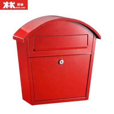 China Winland Wholesale Waterproof Goods Galvanized Steel Wall Mount Mailbox Letter Box Mail Box for sale