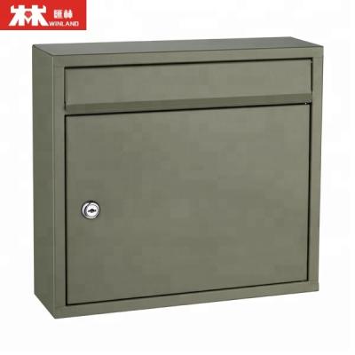 China Waterproof Manufacturing Modern Metal Us Style Mailbox Wall Mounted Post Mount Post Mailbox for sale