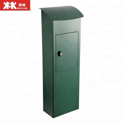 China Stainless Steel Standing Mailbox Free Standing Metal Mailboxes With Powder Coating for sale