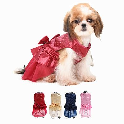 China Hot Selling Fashion Dog Business Wedding Dress Dog Formal Dress For Spring Summer for sale