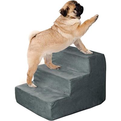 China Wholesale Single Pet Aid Stairs Sponge Small Dog Training Aid Pet Stairs Can Be Custom Made In Many Styles And Sizes for sale