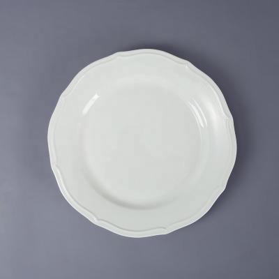 China Disposable Dinner Plate Bone China Dinner Set New Customized White Dinnerware for sale