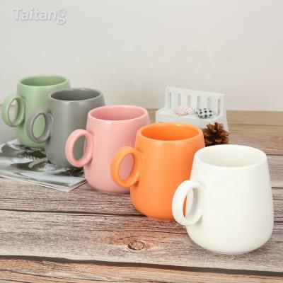 China Sustainable Restaurant Cofe Custom Mugs Matt Ceramic Coffee Mug Colorful for sale