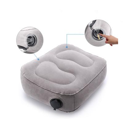 China Travelsky Inflatable Travel EZ Valve Patented Inflatable Pillow Foot Rest Cushion For Office Underfoot Rests for sale