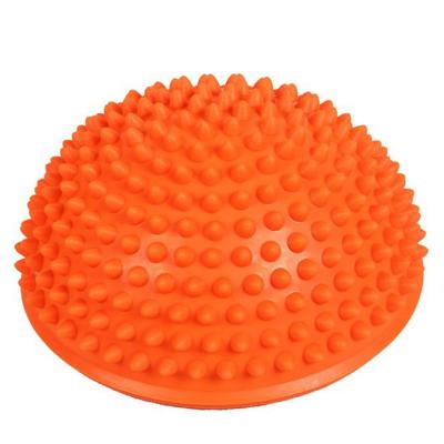 China Yoga Exercise Wholesale Home Gym PVC Balance Training Spiky Foot Massage Yoga Half Ball for sale