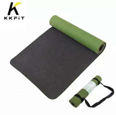 China Non-slip Wholesale Custom Natural Cork Rubber TPE Yoga Mat Non slip and No Odor Cork Yoga Mat for sale