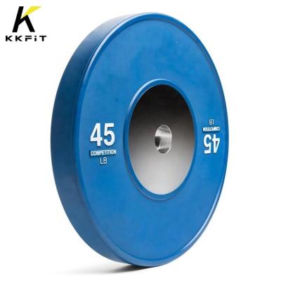 China Commercial Use Wholesale KKFIT Competition bumper weight plates commercial use weight lifting custom logo Standard Weightlifting Plate for sale