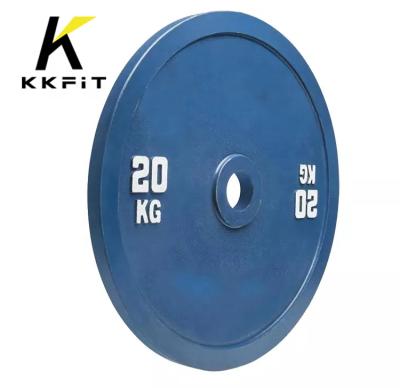 China Commercial Use Wholesale Custom Hot Sale High Quality Top Selling Steel Custom Logo 5-25KG Cast Iron Calibrated Weights Plates For Gym Use for sale