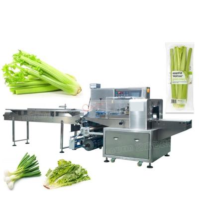 China China Manufacture Professional Food Leafy Vegetable Flow Packing Machine for sale