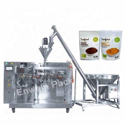 China Premade Bags Horizontal Packing Machine Factory Manufactures Edible 16oz Powder Coffee Powder Packing Machine With Premade Bags for sale