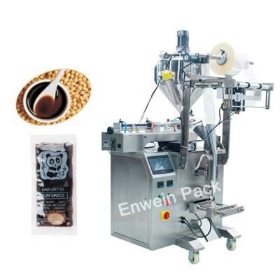 China Automatic Food Soy Sauce Pouch Packing Machine Chilli Sauce Tomato Sauce Sachet Packing Machine for sale