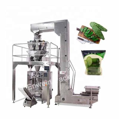 China Multi Head Food Weigher Edible Cactus Sliced ​​Cucumber Pouch Packing Machine for sale