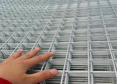 China Low Carbon Iron Silver 6.4mm×6.4mm Welded Wire Mesh Panel for sale