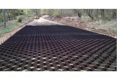 China Honeycomb Interlocking Black 1200N Erosion Control Geocell for sale