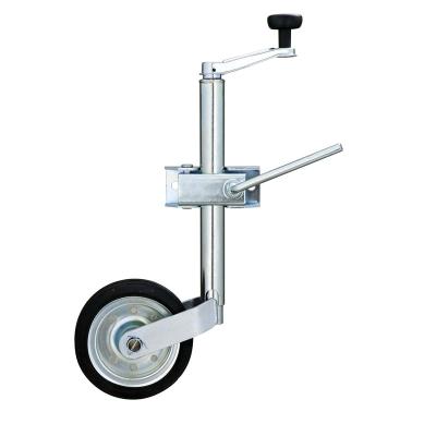 China Trailer Parts High Quality Solid Rubber Wheel 500lbs Trailer Jack for sale