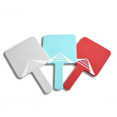 China Mirror Maker Portable Big Makeup Plastic Personalized Travel Square Custom Hand Mirror With Logo for sale