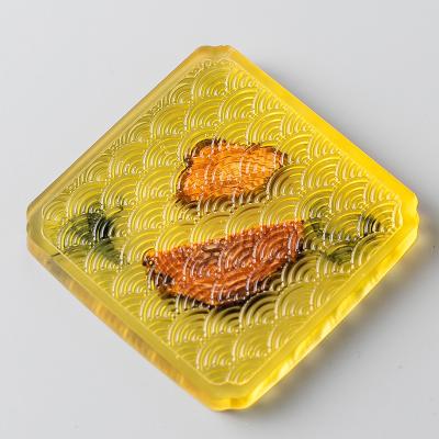 China Viable Wholesale Drink Coaster Creative Household Personality Resin Coaster for sale