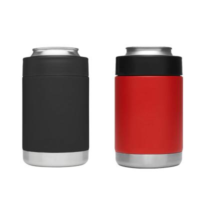 China Outdoor Colorful 12oz Stocked Can Stand Stainless Steel Coffee Mug With Handle Coffee Cola Beer Mug Cooler en venta