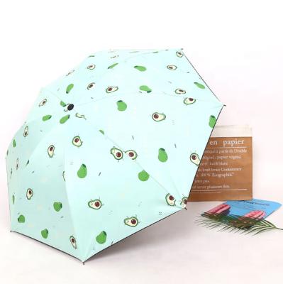 China Minimalist YaQi Cartoon Bear Light Vinyl Sunscreen Sunscreen Child's Favorite Folding Umbrella for sale