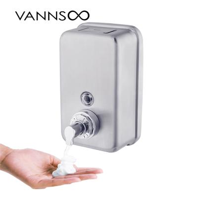 China Double Foaming Soap Dispenser Metal Stainless Steel Soap Dispenser Custom Soap Dispenser New for sale