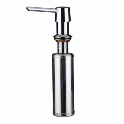 China Double Soap Dispenser Stainless Steel Bottle Kitchen Sink Soap Dispenser 250ml for sale