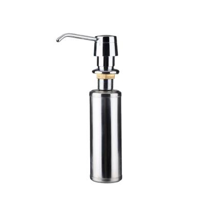 China Double Soap Dispenser Kitchen Sink Sink Soap Dispenser, Soap Detergent Bottle, 304 Stainless Steel Sink Soap for sale